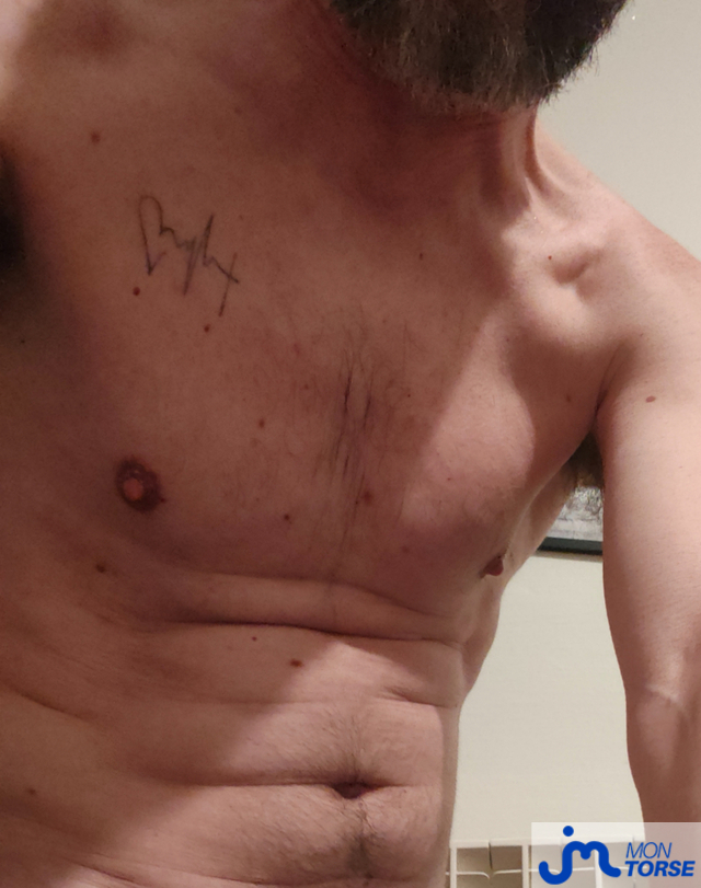 Photos de torses : Mon torse disponible aux caresses...